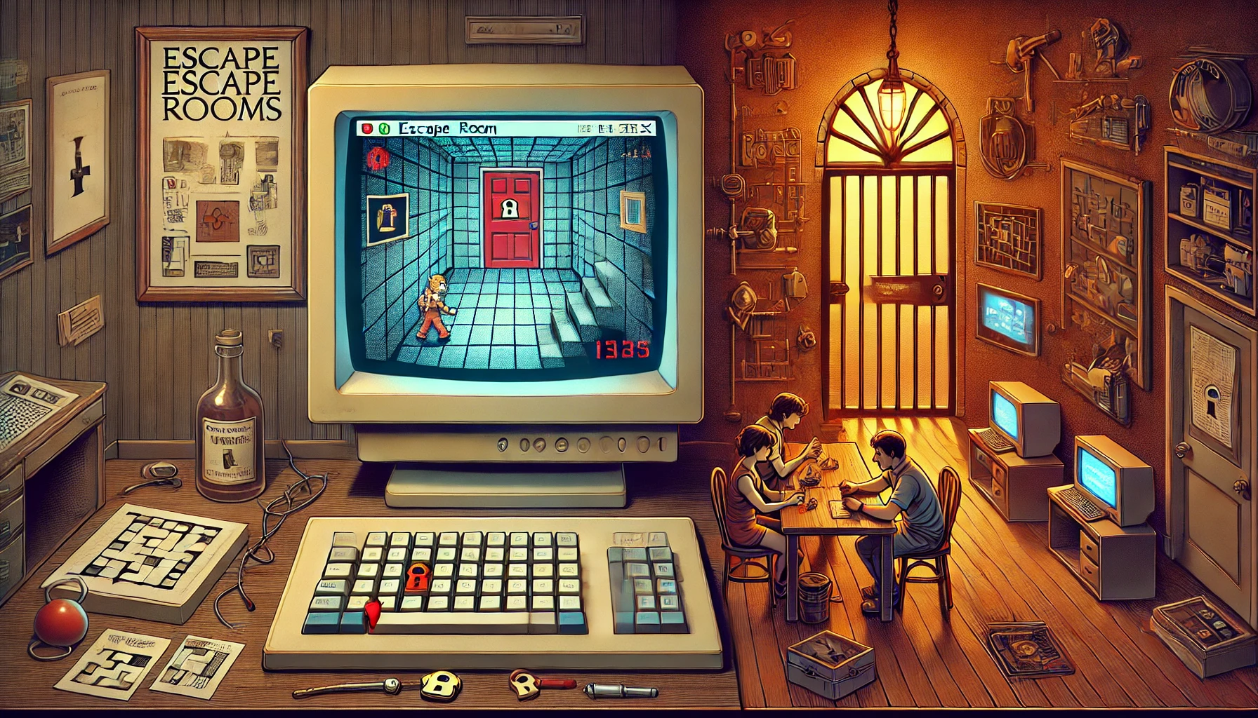 Le origini delle escape room: dal digitale al reale